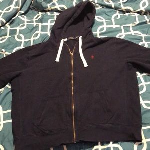 Used Polo by Ralph Lauren Hoodie. Navy Size XXl